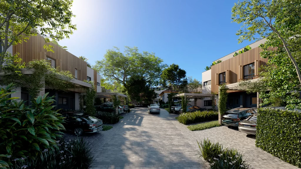fachada das casas do condomínio villa portal, Vila Conceição, em Porto Alegre
