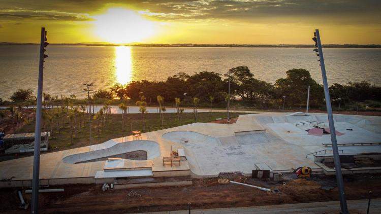 Pista de skate na orla do guaíba